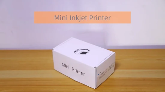 Imprimante à jet d'encre portative de numéro de lot de date d'expiration mini de 12,7 mm pour le paquet cosmétique