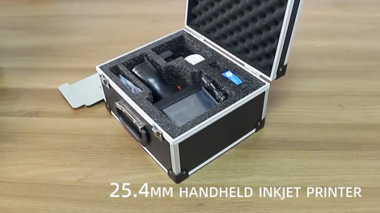Imprimante à jet d'encre de codage de date d'expiration tenue dans la main de 25,4 mm à résolution haute vitesse 600 dpi