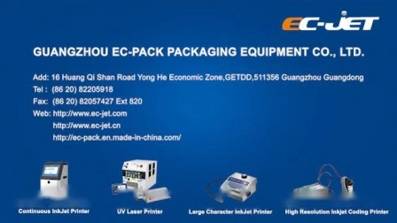 Imprimante portative à jet d'encre EC-Jet de boîte en carton (ECH200PRO)